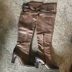 !SALE! Sam Edelman Leather Thigh High Heeled Boots
